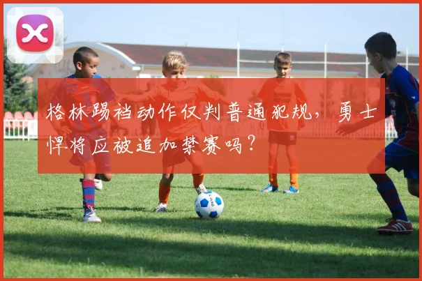 格林踢裆动作仅判普通犯规，勇士悍将应被追加禁赛吗？